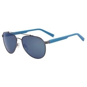 Nautica Aviator/Pilot Sunglasses N5131S POLARIZED Blue/Gun 60-17-140 Free case